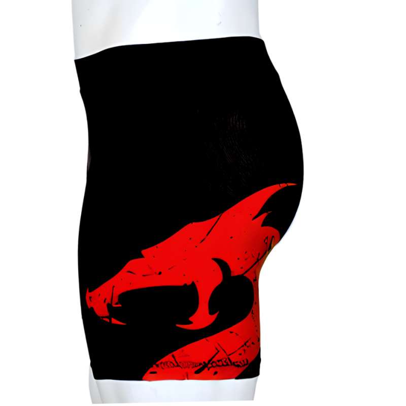 Pantaloncini Lycra Nero Rosso Utuk Fightwear Pantaloncini Lycra Nero Rosso Utuk Fightwear