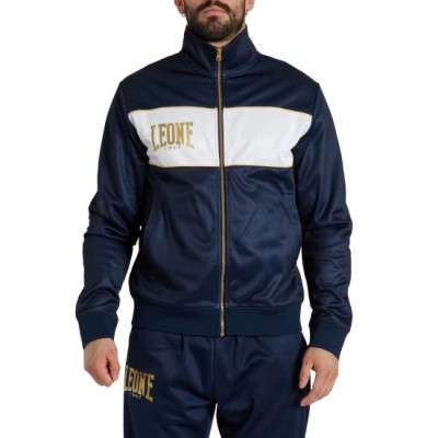 Felpa Leone AB314 blu e bianca