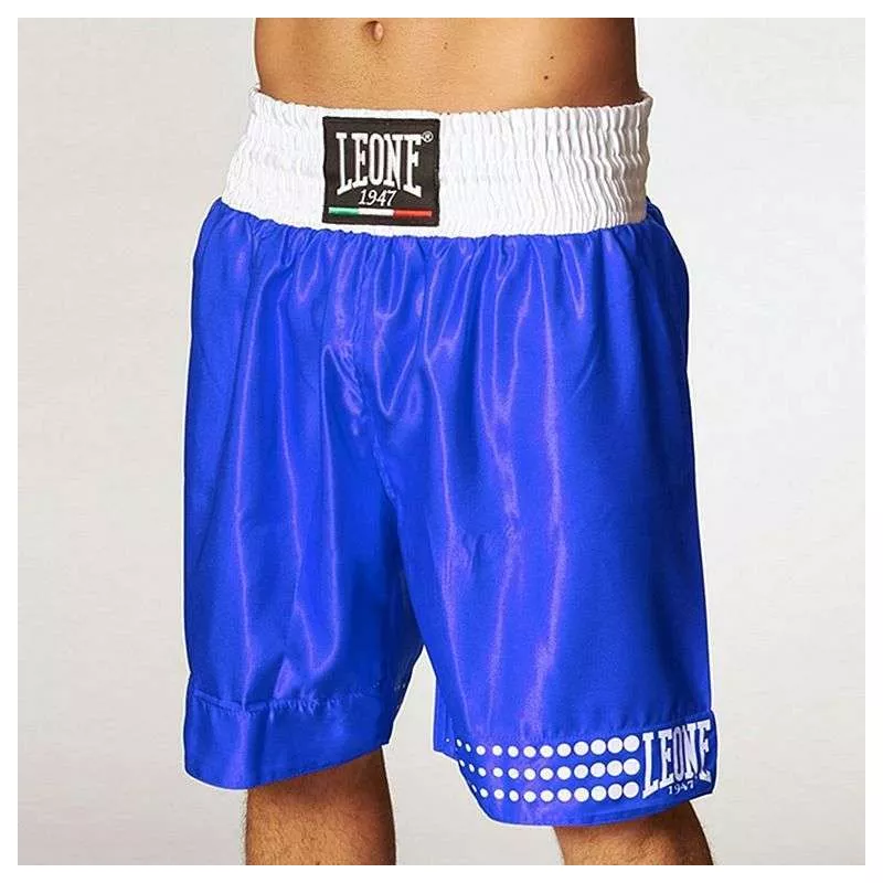 Pantaloni da boxe Leone AB737 (blu) Pantaloni da boxe Leone AB737 (blu)