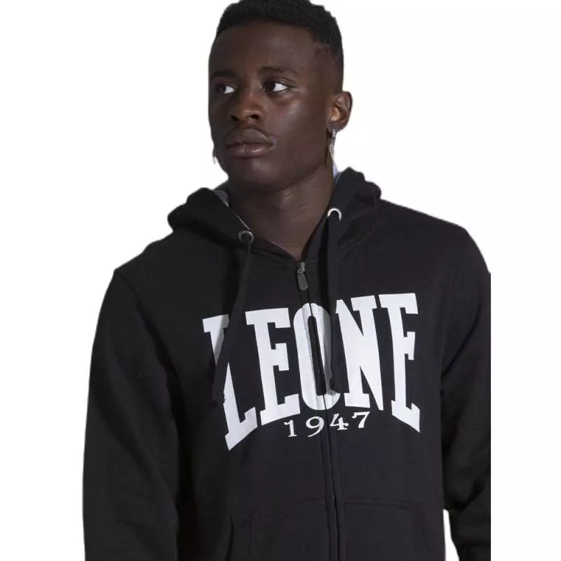 Felpa con cappuccio con logo Leone (nero) Felpa con cappuccio con logo Leone (nero)