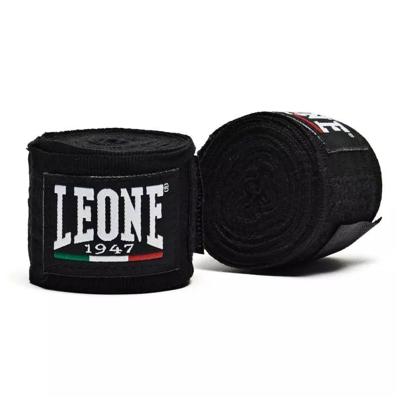 Leone 1947 fasce da boxe per bambini 2,5 m (nero)