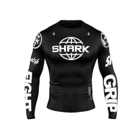 Rashguard nero MMA Shark SKB97
