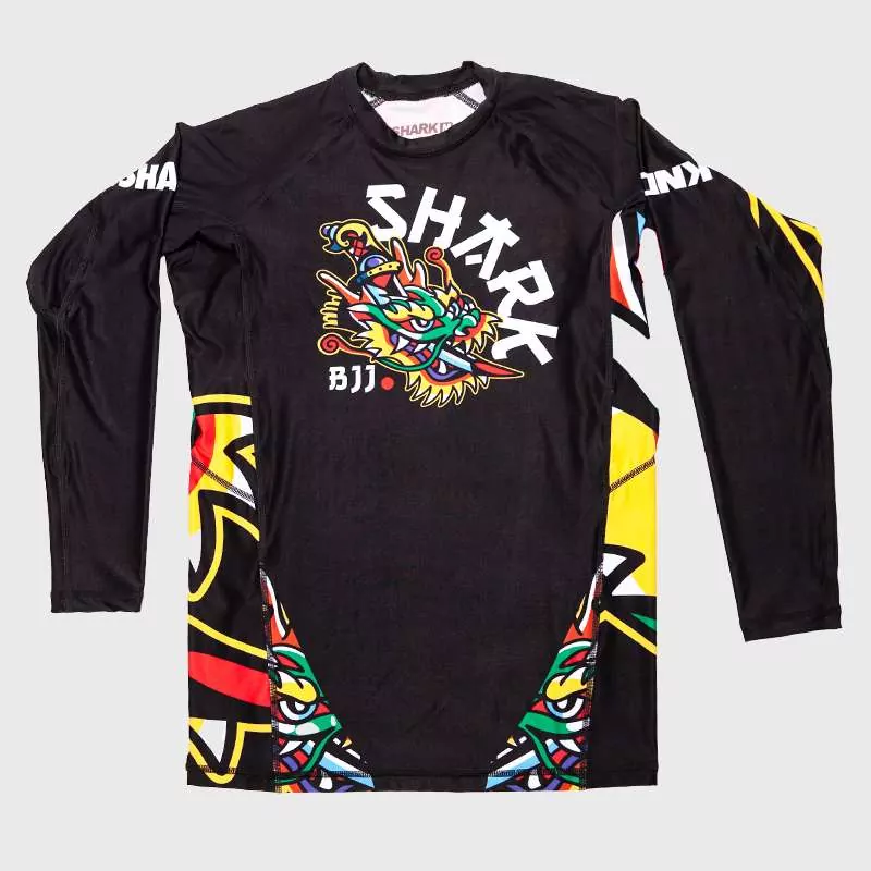 Rashguard grappling Shark boxing tokio (negra) Rashguard grappling Shark boxing tokio (negra)