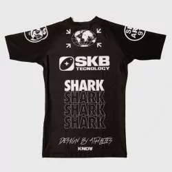 Rashguard a maniche corte Shark SKB97 (nero)