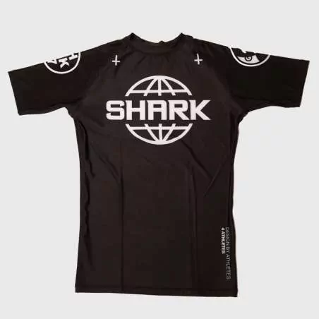 Rashguard a maniche corte Shark SKB97 (nero) 1