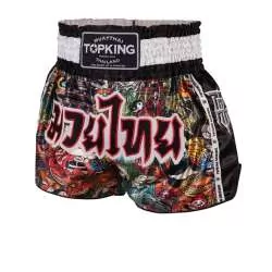 TopKing pantaloncini da muay thai 226 (nero)