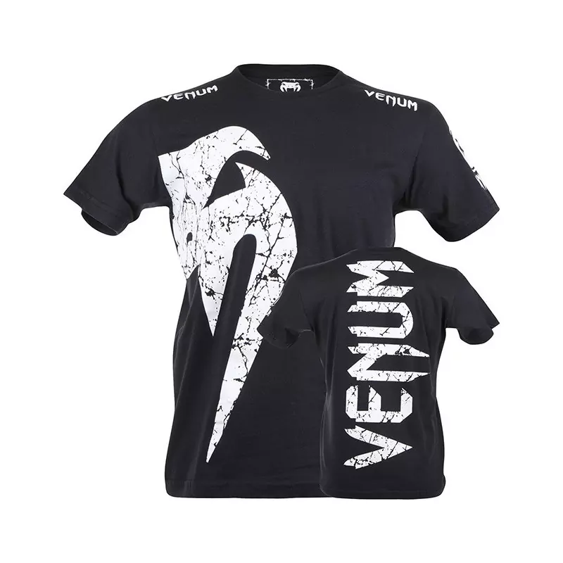 Venum Giant T-shirt nero bianco logo 1